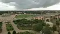 Blick vom Hotel auf das National Museum und die National Library of Chad