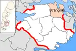 Lage der Gemeinde Strängnäs