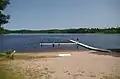 Badestelle am südlichen Ende des Sees