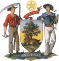 Wappen von Maine. Heraldischer Atlas