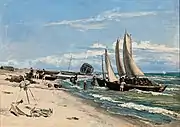 Stranden ved Skagen Vesterby, 1847