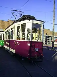 Historischer Triebwagen 158