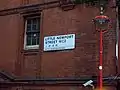 Zweisprachiges Straßenschild in Soho