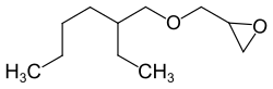 Strukturformel von (2-Ethylhexyl)glycidylether