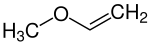 Strukturformel von Methylvinylether