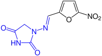 Strukturformel von Nitrofurantoin