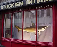A Dead Shark Isn't Art,Stuckism International Gallery,London 2003.