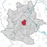Lage des Stadtbezirks Stuttgart-Mitte