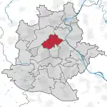 Lage des Stadtbezirks Stuttgart-Nord