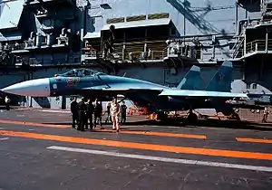 Su-33 an Bord der Admiral Kusnezow