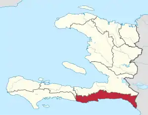Lage des Départements im Lande