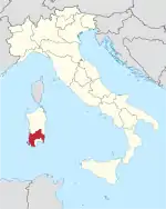 Lage innerhalb Italiens