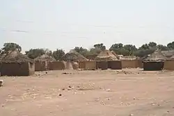 Hütten in Aweil im Februar 2006