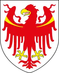 Wappen der heutigen italienischen Autonomen Provinz Bozen – Südtirol