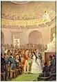 Verleihung der Großen Goldmedaille an Sofja Suchowo-Kobylina in der Akademie der Künste (1854)