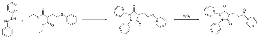 Sulfinpyrazon Synthese