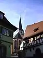Blick zur Kirche
