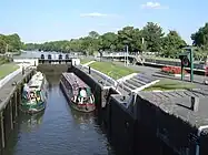Doppelschleuse bei Sunbury