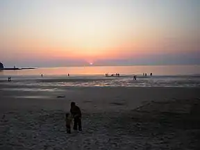 Sonnenuntergang an der Küster der Taean-Halbinsel