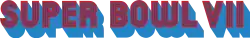 Logo des Super Bowl VII