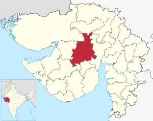 Lagekarte des Distrikts