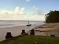 Der Nickerie hinter den Markthallen, Richtung Atlantik