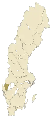 Lage von Dalsland in Schweden