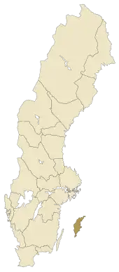 Lage von Gotland in Schweden