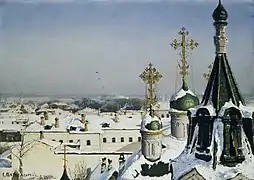 Blick aus dem Fenster der Moskauer Kunstakademie, 1878