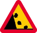 Steinschlag (von links)