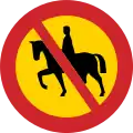 Verbot für Reiter
