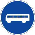 Weg für Linienomnibusse