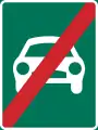 Ende der Kraftfahrstraße
