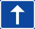 Richtung, geradeausweisend