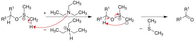 Mechanismus der Swern-Oxidation