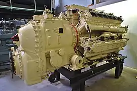 Russischer Diesel-Sternmotor Swesda aus einem Landungsboot