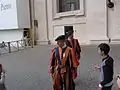 Soldat der Schweizer Garde mit Benemerenti-Medaille
