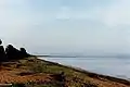 Die flache Landbrücke zur Halbinsel