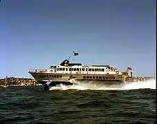 Fährschiff mit Tragflügeln in Sydney