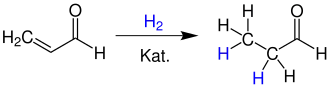 Herstellung von Propanal durch katalytische Hydrierung von Acrolein