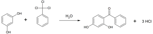 Synthese von 2,4-Dihydroxybenzophenon