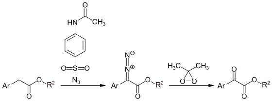 Synthese von alpha-Arylketoester über Aryldiazoacetate