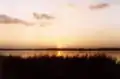 Blick über den Dammschen See auf Stettin