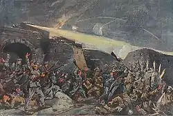 Nahkampf am Fort Siedlicke anlässlich der 1. Belagerung von Przemysl