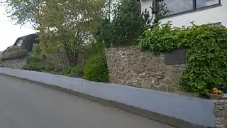 Blick aus Richtung Friedhof bergwärts
