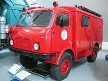 Geräte- und Mannschaftswagen der Feuerwehr