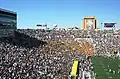 "Touchdown Jesus" ist vom Stadioninneren sichtbar (2005)