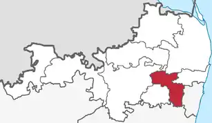 Lagekarte des Subdistrikts
