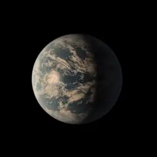 Fiktionale Darstellung von Trappist-1 d von 2018