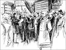 Zeichnung der Inaugurations Theodore Roosevelts 1901